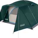 Coleman Skydome Tent with Full-Fly Weather Vestibule, Weatherproof 6 Person Tent Sets Up in 5 Minutes & Protects from Water, 20% More Headroom Than Traditional Shelters (PFAS-Free)