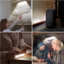 Alivation 38 LED Closet Lights, Under Cabinet Lighting Battery Operated Lights with Remote Wireless, 1500mah Battery Powered Lights, USB Rechargeable Motion Sensor Light Indoor, Dimmable 5 Pack (Cool White/ Natural White/ Warm White-5 Pack)