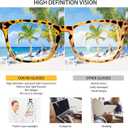 SIGVAN 5 Pack Blue Light Blocking Reading Glasses Fashion Square Computer Readers for Women Men, Anti UV Ray Nerd Eyeglasses (5 Mix, 1.5)
