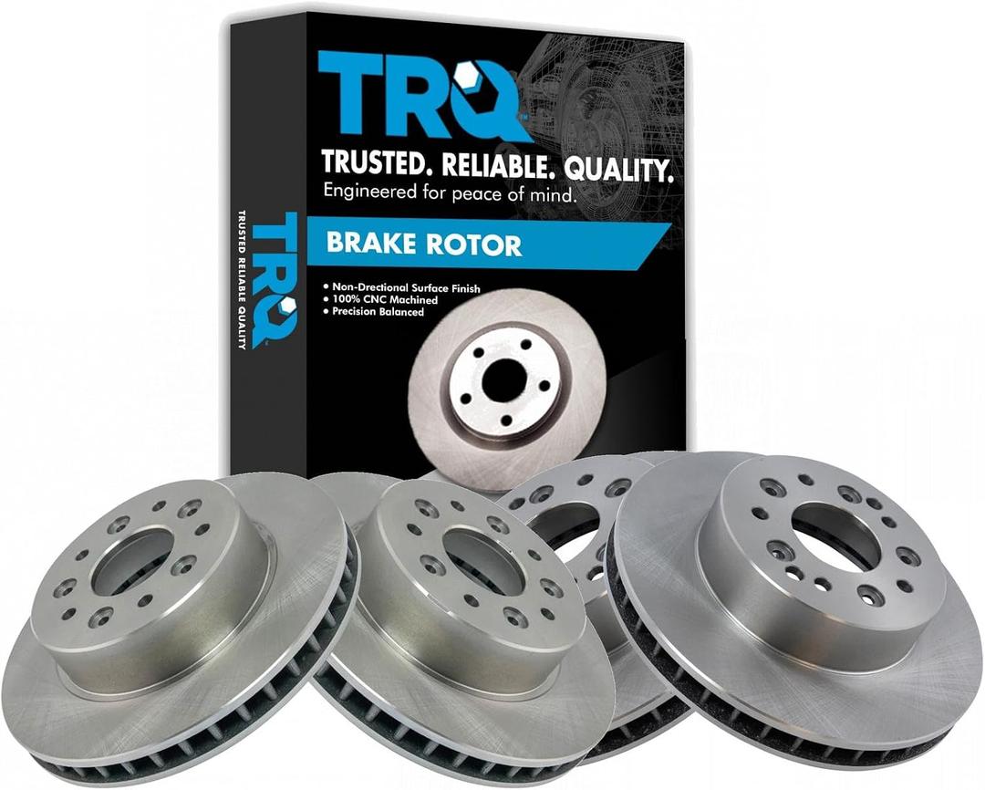 TRQ Front & Rear Brake Rotors Set  BRA15221, 
For 1965-1982 Chevrolet Corvette