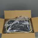 Cesun Small Bathroom Trash Can with Lid Soft Close, 5 Liter/1.3 Gallon Stainless Steel Garbage Can with Removable Inner Bucket, Step Pedal, Slim Waste Basket for Toilet, Office, Bedroom (Black&Gold)