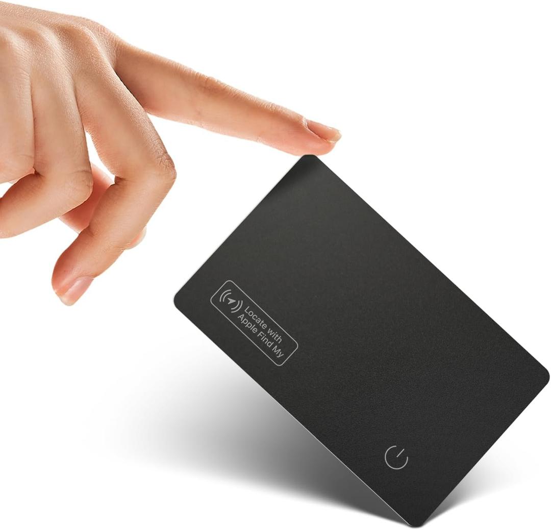 VODESON Waterproof Smart Wallet Tracker Card - Works with Apple Find My, Wireless Charging, Ideal for Luggage, Phones, Passports - IP68, iOS Compatible Key Finder