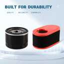 951-12260 Air Filter and 951-12690 Oil Filter Compatible with Craftsman MTD 420 CC Powermore Engine T1000 T1200 R1000 CC760ES LT4200 LT3800 4P90MUD 4P90HUB Troy-Bilt TB30R Lawn Mower