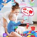 Montessori Toys for 1 Year Old, Toddler Fishing Game with Stacking Cups, Learning Educational Toys for 1 2 Year Old Boy Girl Birthday Gifts, Baby Toy 12-18 Months, Sensory Sorting Toy for Toddlers 1-3