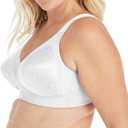Playtex Women's Wireless Bra, Full Coverage, Smoothing, 4693, Single (White, XXL)