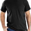 Carhartt Men's Big & Tall Force Relaxed Fit Midweight Short-Sleeve T-Shirt, Black, Large Tall