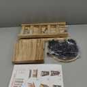 Wood Rotating Jewelry Storage Display, Rotating Jewelry Stand Earring Keychain Display Stand, Jewelry Display Stand for Vendors, Earring Display for Selling, Store, Showcase and Home