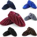 6 Pairs Reusable Non Slip Shoe Covers, Universal Soft Washable Thickened Foot Boot Shoe Covers for Interior, office, cleaning