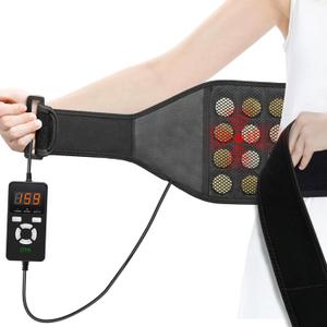 UTK Far Infrared Vibrating Heating Pad with Vibration Massage for Lower Back Pain. 3 Vibration Modes, Smart Controller, Hot Enough (103-159)Back Pain Relief,S-XXXXL
