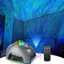 Rossetta Galaxy Projector, Star Projector LED Lights for Bedroom, White Noise Aurora Projector, Night Light for Kids Room, Adults Home Theater, Ceiling, Room Decor, Gift for Christmas, Birthday (Silver Gray)