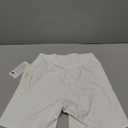 Sunzel No Front Seam High Waist Biker Shorts for Women, Squat Proof Yoga Workout Gym Bike Shorts 5" Seam, White, Small