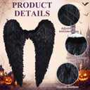 Jenaai Large Angel Wings, Feather Wings Halloween Costume for Women, One Size