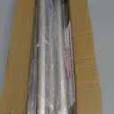 Brushed Nickel Shower Curtain Rod Adjustable 43-66 inch, 1"Diameter Spring Tension Curtain Rod No Drill, Anti-Rust Non-Slip Shower Rod for Bathroom Tension Rod