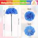 Syhood 50 Pcs Pride Rainbow Flower Bulk Gay Day Decoration Mexican Marigold Flowers Decoration Rainbow Lesbian Party Favors Tropical Pride LGBT Accessories Lais Hawaiian Luau Party Decorations