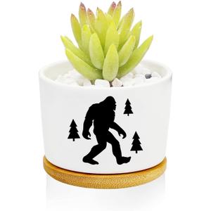 2 x Window Garden Bigfoot Planter Pots,Bigfoot Gifts for Women/Men/Housewarming/Wedding/Festival Birthday Gifts Planter Pots,Outdoors/Indoors,Window Decor,Garden Decor,Yard Decor,Home Decor,Office (3.2inch)