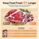 2 IN 1 Vacuum Sealer with 40 Bags, Full Automatic Handheld and Countertop Sealer for Dry and Moist Food, Built-in Magnetic Base&Cutter, for Sous Vide and Mason Jars, Viewing Tank, Compact, Beige