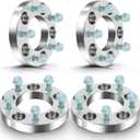 ECCPP 4PCS 1 Inch 5x5 to 5x5 5 Lug Wheel Spacers 5x127mm to 5x127mm Fits for 2007-2016 for Jeep Wrangler| 1999-2010 for Jeep Grand Cherokee| 2006-2010 for Jeep for Commander