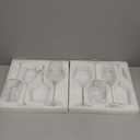 Physkoa Glass Set of 4, Hand-Blown Crystal Glasses with Corkscrew, Perfect for Christmas, Wedding & Housewarming Gifts (Modern)