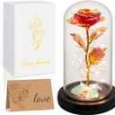 Childom Mothers Day Mom Gifts for Mom,Birthday Gifts for Women Moms Grandma,Flowers for Delivery Prime,Red Light Up Rose in A Glass Dome,Anniversary Valentines Roses Gift for Her Wife Daughter