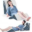 Yojoker 4PCS Orthopedic Bed Wedge Pillow Set for Sleeping, Post Surgery Foam Pillow for Body, Back and Leg Pain Relief, Triangle Adjustable Support Pillow - Acid Reflux Sleeping Pillows Navy