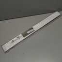 Three by Three Seattle 28 x 2.5 Inch Metal Strip Frameless Magnetic Bulletin Board (3 Pack) with 15 Large Magnets for Memos, Photos, Lists, and More in Office, Home, or School Décor (White)