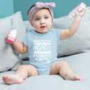 I'm Proof That God Answers Prayers Infant Baby Bodysuit Heaven Sent Clothes Baby (Blue)