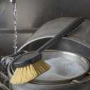 SPARTA 36505L00 Plastic Utility Brush, Scrub Brush With Long Handle For Kitchen, Restaurant, Home , 20 Inches, Black