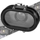 Oval Air Cleaner Intake Filter Kit Compatible with Harley Softail Breakout FXBR Fat Boy FLFB Street Bob FXBB Fat Boy Gray Ghost FLSTFI Heritage Classic FLHC Low Rider S FXLRS 2025 (Black)