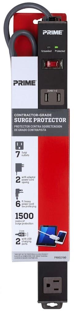 Prime Contractor Grade Surge Protector - Black