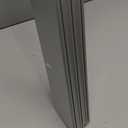 M-D Building Products 68593 Aluminum and Vinyl U-Shape Screw-on Under Door Seal with Kick Plate Draft Stopper, Prevents Dust & Insects, Energy-Saving Door Insulation, Ideal for Home (36 Inch, Silver)