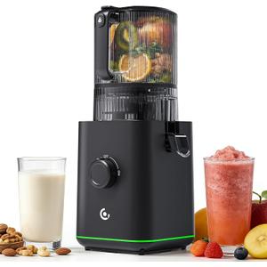 Cold Press Juicer, 3-in-1 Self Feeding Juicer Machine with 6.5" Large Feed Chute&100oz Hopper, Slow Masticating Juicer for Whole Fruits & Vegetables, Easy Clean for Juice, Nut Milk & Sorbet