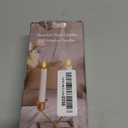 Battery Operated Flameless Taper Candles with Two Remote Timer, 6.4" LED 3D-Wick Window Candles, Flickering Long-Lasting Warm Light Electric Pack of 6 Flameless Candlesticks (0.78" Dia,Ivory)