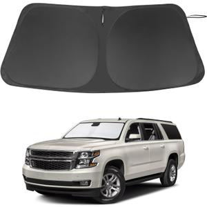 Windshield Sun Shade Custom Fit for 2015-2020 Chevrolet/Chevy Suburban Accessories Foldable Sunshade Sun Blocker Protect Car from Sun Rays & Heat Damage Keep Car Cooler