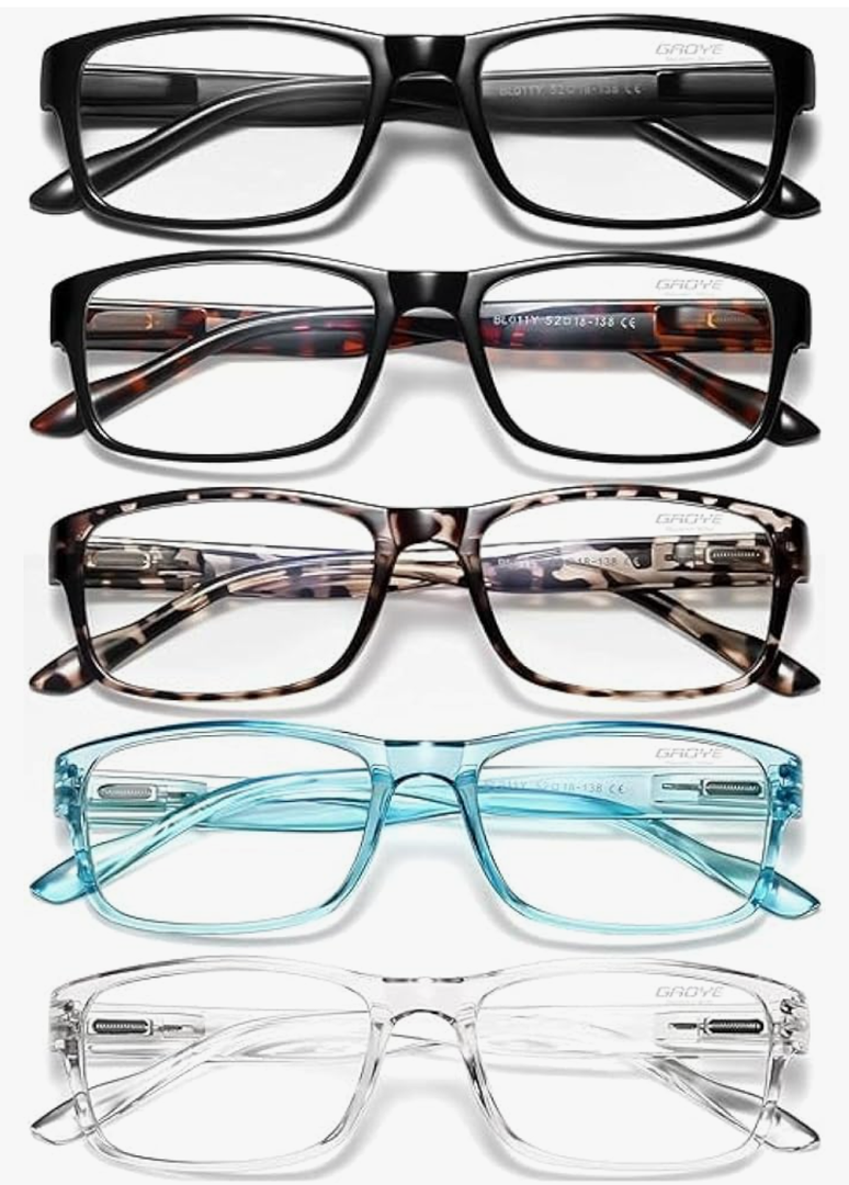Gaoye Reading Glasses Men/Women, Eyeglasses, Blue Light Readers for Men/Women, Computer Eye Glasses, Cheaters +1.75