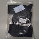 Women's Neon Scrunch Crew Socks 80s 90s Retro 3-Pack Cotton Stacked Boot Calf Cozy Ribbed Slouchy Socks Size 5-10 (Black)