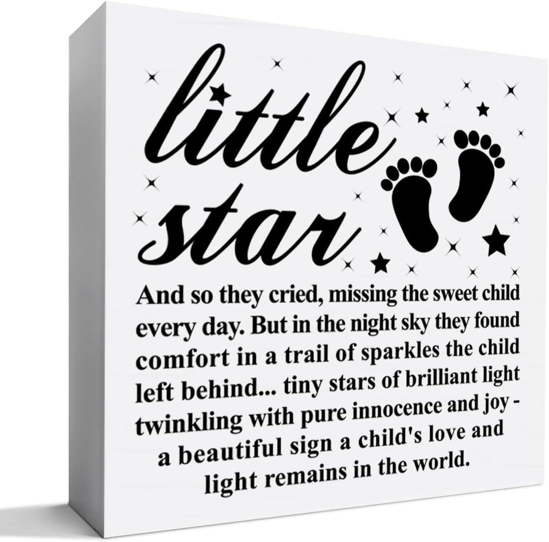 Sympathy Gift for Loss of Baby, Miscarriage Gift for Mother Couple, Infant Baby Kids Loss Memorial Bereavement in Loving Memory Gifts, Remembrance Condolence Desk Decor