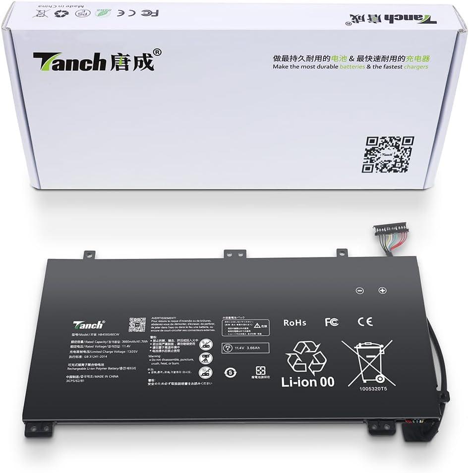 Tanch Genuine HB4593J6ECW 3ICP5/62/81 Laptop Battery for Huawei MateBook 13 2019 2020 WRTB-WFE9L Matebook HN-W19R 11.4V 3660mAh 41.7W