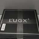 L'UGX Professional Nail Dust Collector for Acrylic Nails with 2 Reusable Filters,10-Gear Powerful Nail Vacuum Drill Duster Collector Extractor for Nail Salon & Home Use,Low Noise Chrome