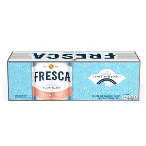 Fresca Peach Citrus Soda 12oz Cans (Pack of 12) (EXP 10/15/26)