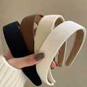 Headbands for Women Non Slip Trendy Headbands for Women’s Hair 1 inch Wide Cute Headband for Girls, Fall Head Bands Elastic Hair Bands for Womens Fashion Accessories for Women 2PCS