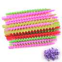 Coobar 35Pcs Plastic Barber Hairdressing Spiral Hair Perm Rod Salon Tool Durable