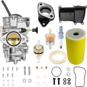 YFM350 Carb Fits 1987-1990 & 1992-1995 Moto-4 350 YFM350 | 1987-2004 Warrior 350 YFM350 | 1987-1998 Big Bear 350 YFM350 | 1996-1998 Kodiak 400 YFM400 Atv Carb with Fuel Petcock Valve Switch Kit