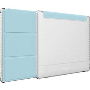 TUDIA SKN FLIP Designed for Onyx Boox Go 7 / Go Color 7 Case (Gen 1 & 2, 2024/2025)  [Enhanced Auto Wake/Sleep Function] Slim Shockproof Trifold 7" Cover with Transparent TPU Back (Blue)