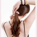 Mulberry Silk Scrunchies - Women's Hair Ties for Sleep, No Damage Curly Hair Elastics, Frizz & Breakage Free Ponytail Holders, 4 Pack (Pink/Ivory-4)