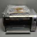 Black+Decker Countertop Convection Toaster Oven, 8 One-touch Cooking Functions, Stainless Steel, Extra-deep Interior