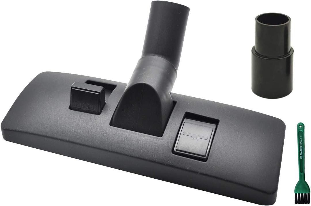 EZ SPARES 1 1/4 inch 32mm Universal Vacuum Cleaner Euro Floor Brush Head Brush Attachment for Floor and Carpet Combo Tool (Black)