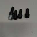 Wheel Bolts Locking Lug Nuts M14 x 1.5 with Locks Key for BMW, Volkswagen (VW) Golf Jetta Beetle Passat Audi, Solid Steel - Black, Set of 5