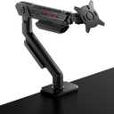 ASUS ROG Ergo Monitor Arm (AAS01) - Monitor Mount with Cable Management, Ergonomic, Pivot, Swivel, Height Fully Adjustable, Clean Desk Setup, up to 39 inches*,23lbs*, VESA 100x100, Mechanical Spring