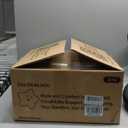 Brick Attic Drafting Chair with Backrest  Adjustable Foot Rest Rolling Stool with Wheels, PU Leather Swivel Stool for Office Spa Studio Lab Counter Salon Home Work Bar Kitchen Shop(Black)