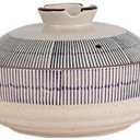 CVQWRJH Japanese Donabe Ceramic Hot Pot Ceramic Casserole Dish with Lid Ceramic Casserole Dish Ceramic Stew Pot with Handle Round Ceramic Cookware for Stew Steam, Soup Bowl,2.2 Quart